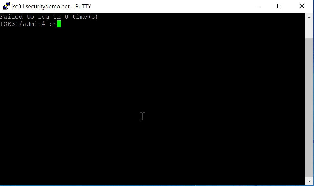 Showing the ISE node configuration after ZTP completes